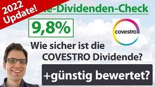 Covestro Aktienanalyse 2022 Wie sicher ist die Dividende günstig bewertet [upl. by Cicely]