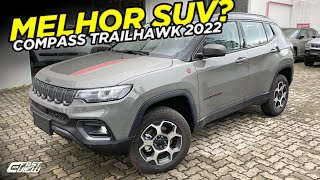 NOVO JEEP COMPASS TRAILHAWK TD350 4X4 TURBO DIESEL 2022 É O MELHOR SUV DA CATEGORIA Fast Car View [upl. by Aicnetroh13]