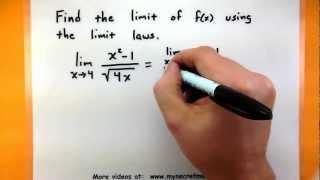 Calculus  The laws of limits [upl. by Efrem532]