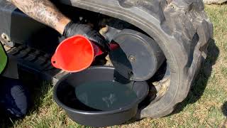 Changing Travel Reduction Gear Oil on YANMAR Excavators [upl. by Marshall]