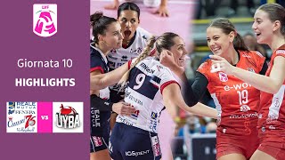 Chieri  Busto Arsizio  Highlights  10 Giornata Campionato 2324  Lega Volley Femminile [upl. by Irtimed468]