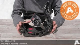 2016  2017  K2 Cinch TS Snowboard Bindings  Video Review [upl. by Crandale]