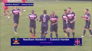 Needham Market 11 Dulwich Hamlet Ryman League Premier Division 051116  Match Highlights [upl. by Assehc549]