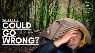 When Wild Camping Doesnt Go to Plan  Testing the Night Cat 2 Man Tent in a Storm [upl. by Nyledam]