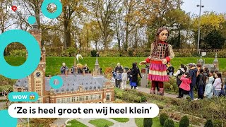 Reuzenpop Amal bezoekt ministad in Nederland [upl. by Meraree365]