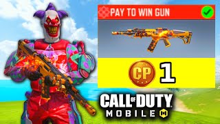 NEW 1 COD POINT PAY TO WIN GUN in COD MOBILE 🤯 [upl. by Flanigan]