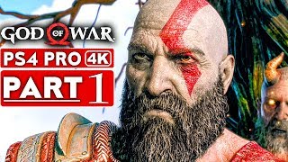 GOD OF WAR 4 Gameplay Walkthrough Part 1 4K HD PS4 PRO  No Commentary [upl. by Ecydnak29]