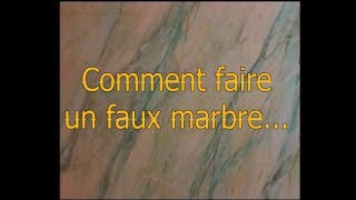 Comment faire une imitation faux marbre par les coulisses de la déco tutoriel [upl. by Nitsrek]