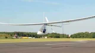 Airglow flight at 2014 Icarus Cup  Lasham airfield 2 [upl. by O'Toole]