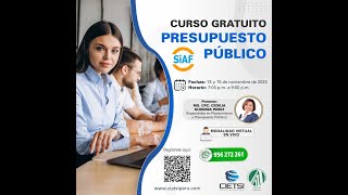 CURSO GRATUITO PRESUPUESTO PÚBLICO 2023  S2 [upl. by Ijar]