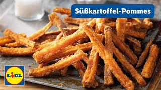 Knusprige SüßkartoffelPommes aus dem Backofen  Lidl Kochen [upl. by Dougall635]