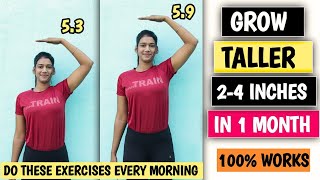 Grow Taller 24 inches in 1 Month  Height Boosting Exercises  Growth Taller Fast  Fitness Journey [upl. by Heida]