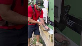 Ledger Flashing Door Trim and Flashing Continue with Hardie Siding diy siding jameshardie [upl. by Adirahs]