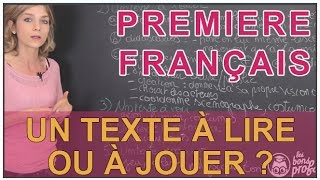 Texte théâtral  à lire ou à jouer   Français Première  Les Bons Profs [upl. by Ramoj]