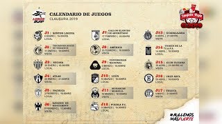 Lobos Buap Calendario Oficial  Clausura 2019  Liga Mx [upl. by Anuaf]