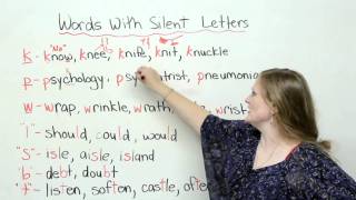 Spelling amp Pronunciation  Words with Silent Letters [upl. by Akcirred303]