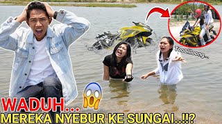 BIAN DAN WULAN J4TUH KE SUNGAI BAWA MOTOR GEDE😱MOTORNYA BARUNYA HANCUR  Mikael TubeHD [upl. by Eiryk]