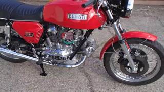 Ducati 1974 750gt Bevel Drive Mecum Las Vegas Motorcycle auction 2017 MotoGuzzino [upl. by Dirgis]