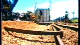 QLD RAILWAYS  DERAILMENT AT MORAYFIELD MID 1980S [upl. by Towers803]