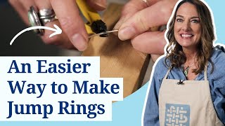 Making Your Own Jump Rings Great Tip from Julie Sanford [upl. by Lladnik]