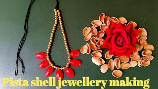 pista shell craftpista shell jewellery making creative craft [upl. by Anilas]