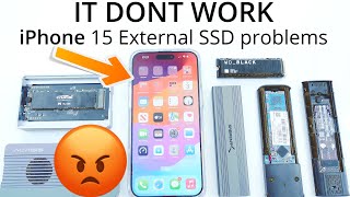 iPhone 15 Not Working With USBC SSD [upl. by Ayenet]