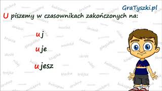 U reguła druga Zasady pisowni U Kiedy piszemy U [upl. by Mirella]