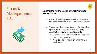 CACFP Financial Management Training [upl. by Idham]