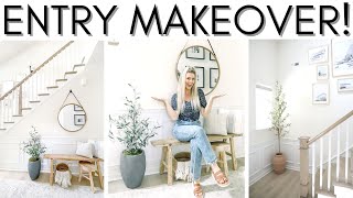 ENTRYWAY MAKEOVER  ENTRYWAY DECORATING IDEAS [upl. by Mccallum332]