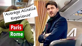 ALITALIA A319 ECONOMY Class AZ317 Paris to Rome [upl. by Sholom]