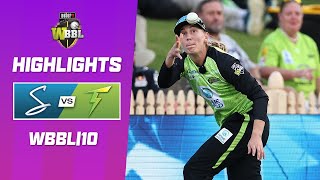 Unreal Catches In Huge Game  Adelaide Strikers v Sydney Thunder WBBL10 [upl. by Eirojam471]