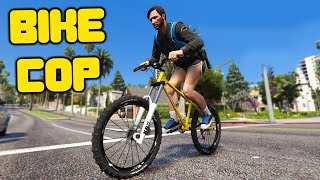 Bicycle Cop Gets Bullied In GTA 5 RP [upl. by Amer]