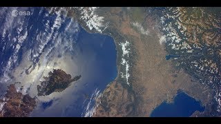 Italy Seen from the Space Station in Real Time  4K Video [upl. by Irep]