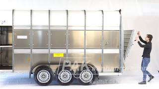 Ifor Williams tridemas veetrailer van PAK Aanhangwagens [upl. by Adnauqal]