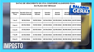 Calendário para pagamento do IPVA de 2024 já está disponível [upl. by Karlie155]