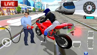 ✅3D Driving Class Simulator  Bullet Train Vs Motorbike  Bike Driving Game  Android Gameplay [upl. by Nyl]