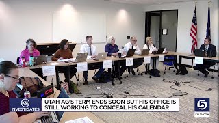 Utah AG’s term ends soon but his office is still working to conceal his calendar [upl. by Aninay]