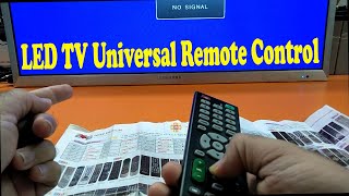 LCDLED TV Universal Remote Control A Details in UrduHindi [upl. by Evey]