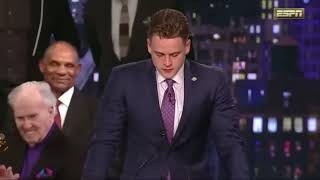 Joe Burrow Speech  2019 Heisman Trophy Ceremony [upl. by Ettevroc]