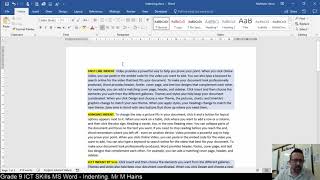 Indenting text and paragraphs in Microsoft Word [upl. by Wehtta]