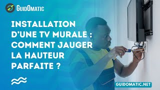 👉 Installation d’une TV murale  comment jauger la hauteur parfaite [upl. by Ym885]