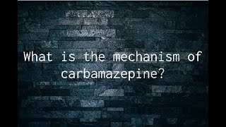 What is the mechanism of carbamazepine [upl. by Casavant]