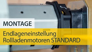 Anlernen Endlageneinstellung Rollladenmotor STANDARD von Schellenberg [upl. by Niliac]