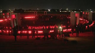 Thousands gather to remember 12 Aggies lost in tragic AampM bonfire collapse [upl. by Allehs441]