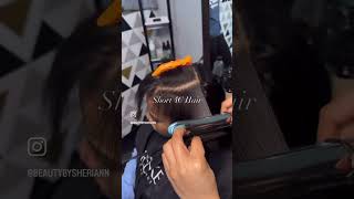 Transforming Short 4C Hair with HalfUp HalfDown SewIn ✨ 4CHair HalfUpHalfDown NaturalHair [upl. by Anesusa]