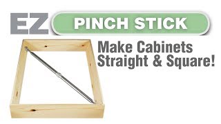 How to Square Up Large Cabinets  EZ Pinch Stick [upl. by Enak]