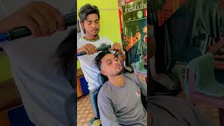 Hair rebonding saloon hairstyle reels hairstyle viralreels babar ✂️✂️ [upl. by Adnor289]