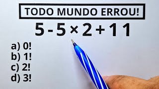 5 QUESTÕES DE MATEMÁTICA BÁSICA  Nível 1  ProfMarcelo [upl. by Hanleigh]