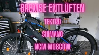 Bremse entlüften  Fahrrad  Tektro  Shimano  NCM Moscow  Anleitung [upl. by Nylidnarb406]