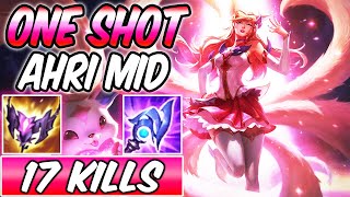 REWORKED AHRI FULL AP MID STAR GUARDIAN GAMEPLAY  Best Build amp Runes S12  League of Legends [upl. by Moncear]